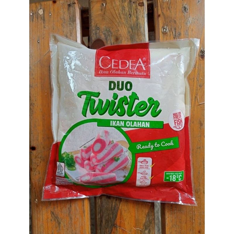 

Cedea Duo Twister Olahan Seafood 500GR / ikan Olahan Cedea Frozenfood