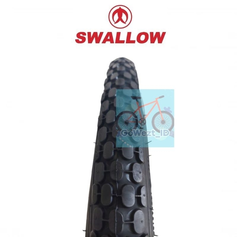 Ban Luar Sepeda Ukuran 26 x 2.125 Swallow Deli Tire S-146 Hitam MTB Gunung | High Quality