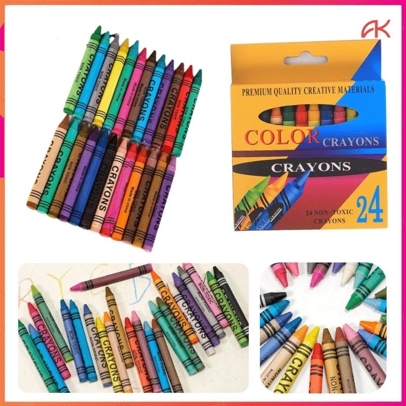 

Crayons Color Warna-warni Anak Belajar Krayon 24pcs