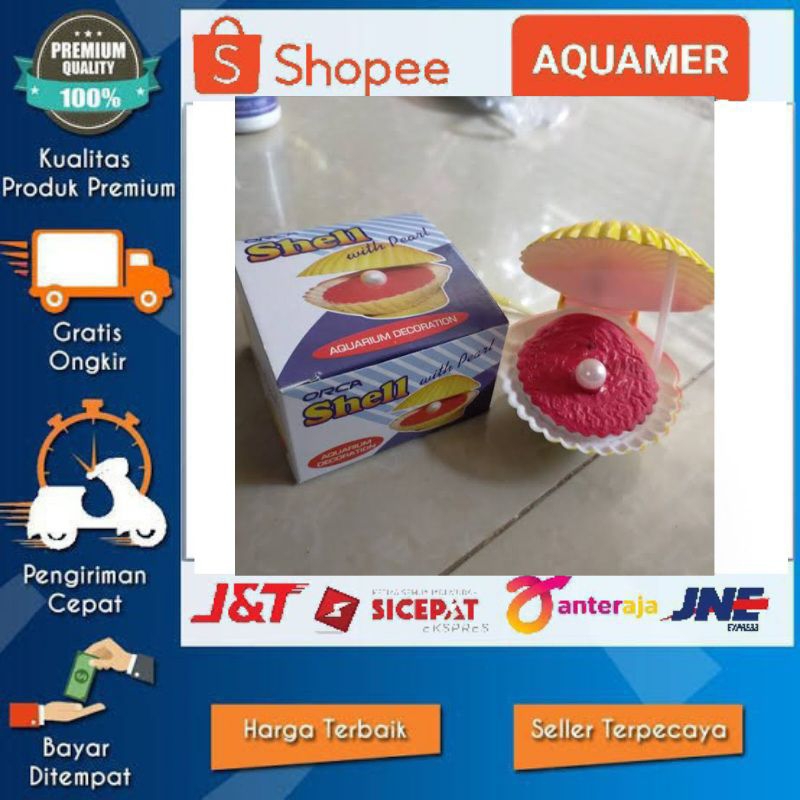 Hiasan akuarium kerang orca shell mainan aquarium aquascape