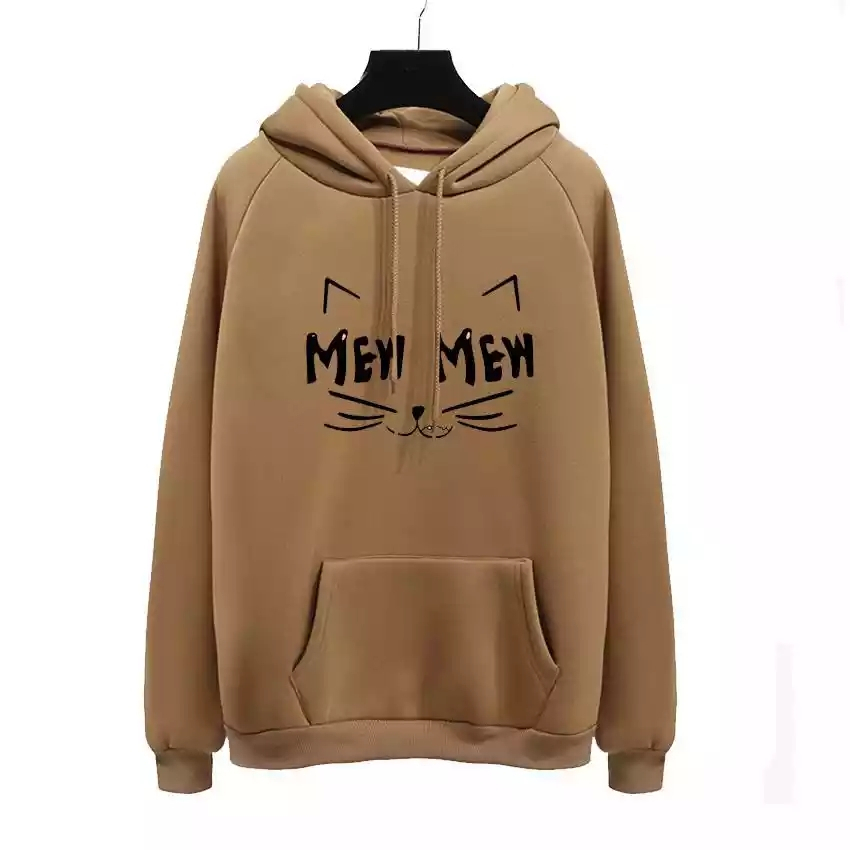 Parisdivarious Sweater Hoodie Jemper Mew Mew Bahan Fleece Size S - XXL (Pria &amp; Wanita)