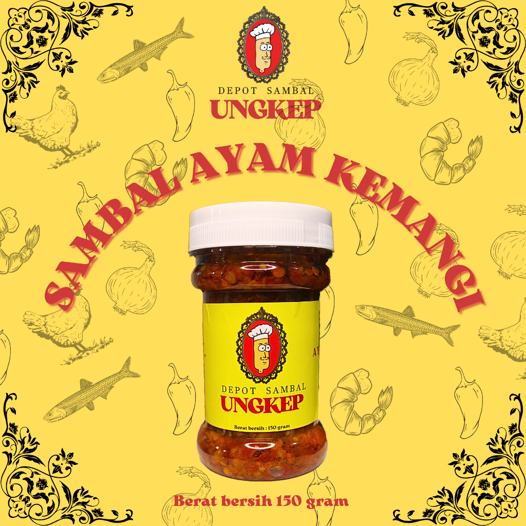 

[150 GRAM] Sambal Ayam Kemangi Depot Sambal Ungkep/Kemasan 150 gram