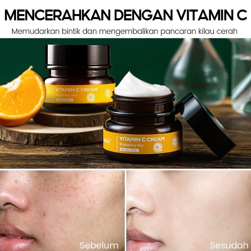 vibrant glamour double retinol face cream dan vitamin C cream