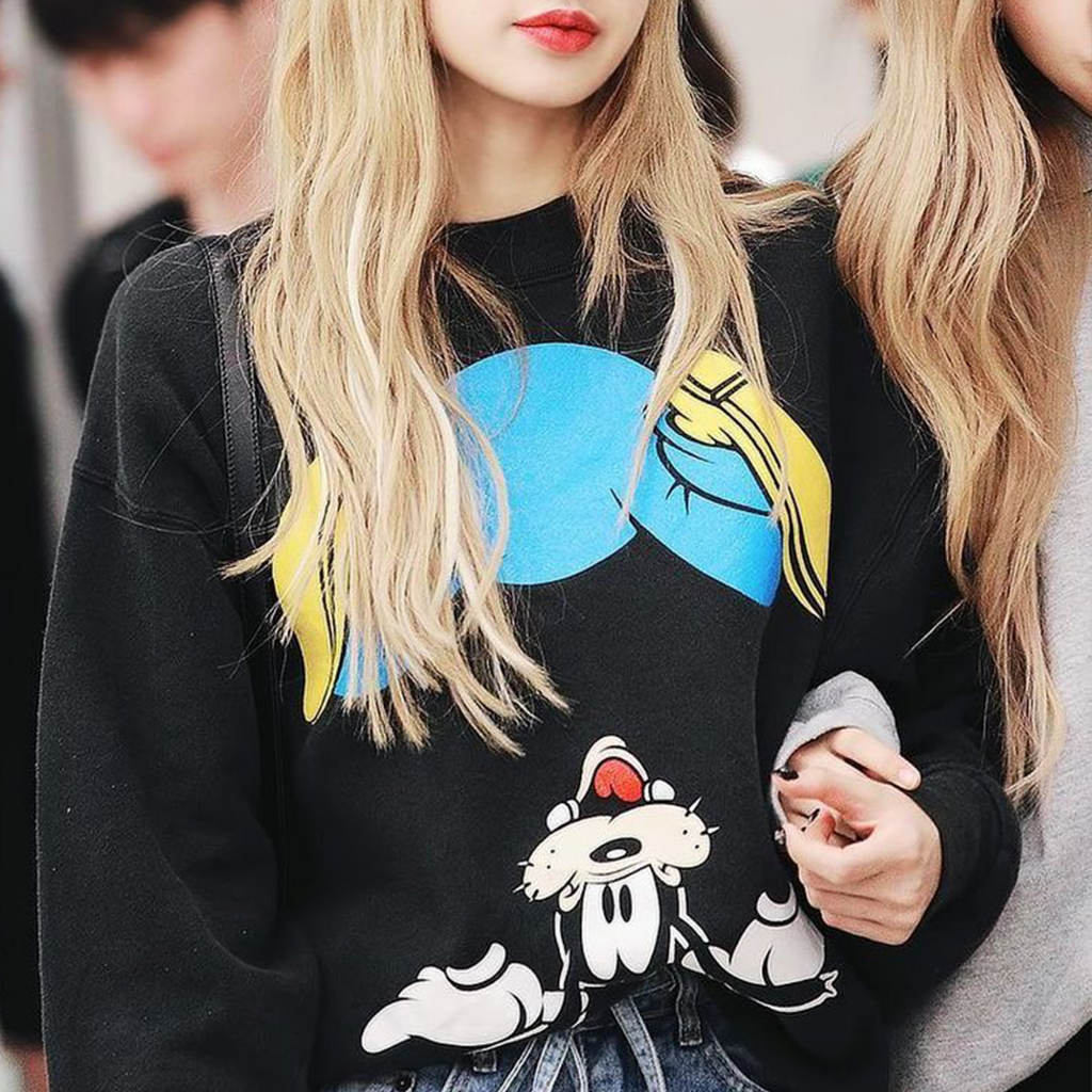 Sweatshirt Oversize Goofy - Sweater Korean Style Lisa