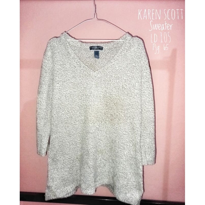 Sweater karen scott ori hangat panjang