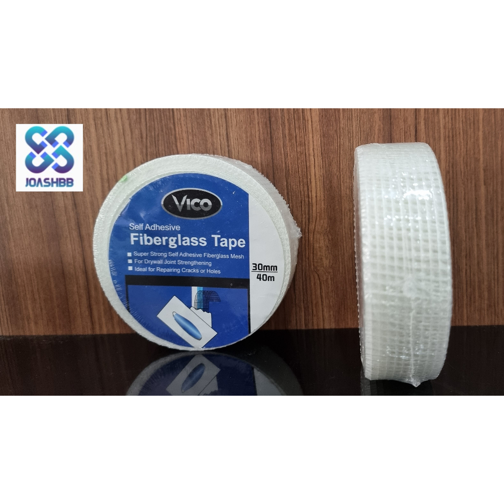 LAKBAN KASA LEM PERBAN GYPSUM FIBERGLASS 3cm x 40meter / Kasa Gypsum / Fiberglass Tape