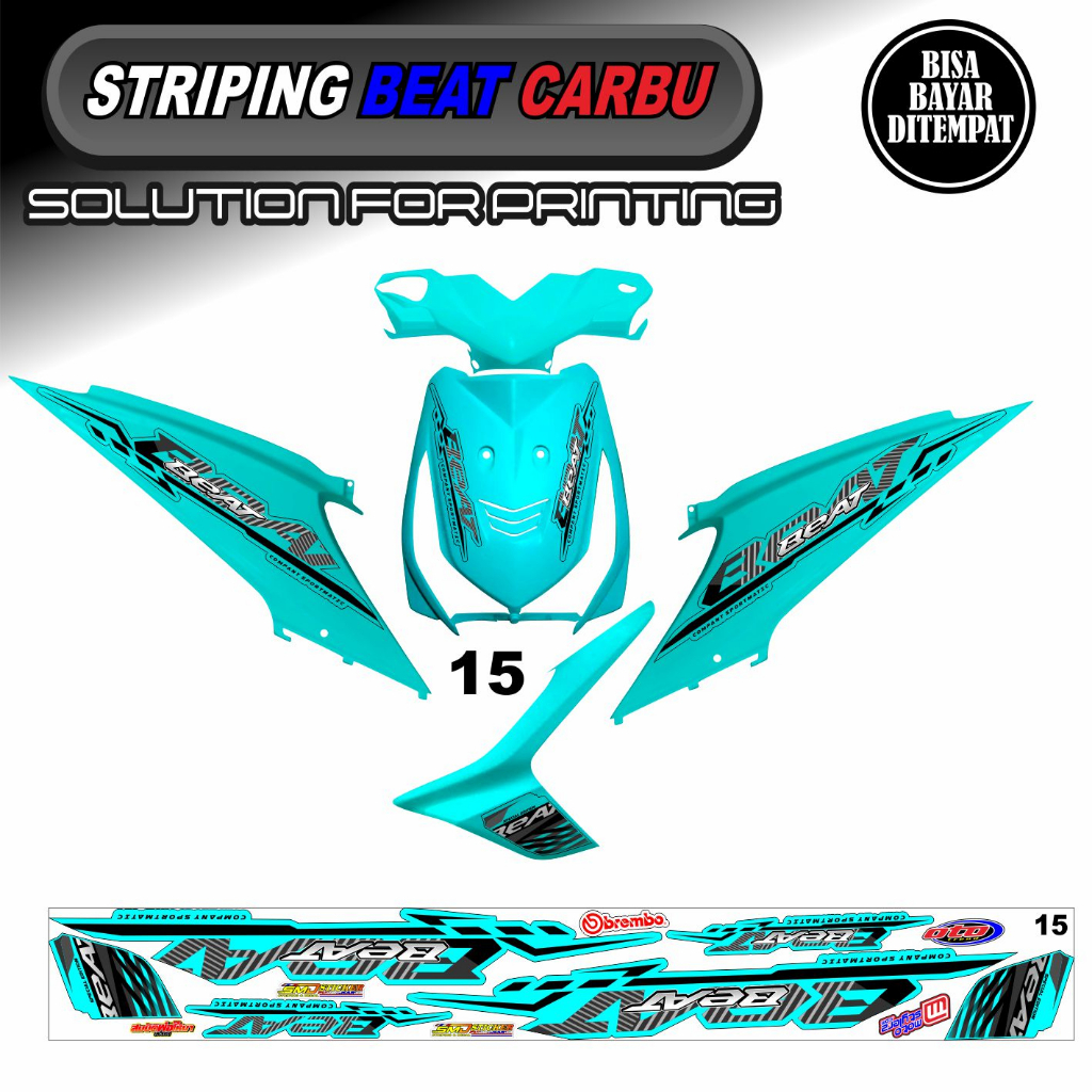 STRIPING VARIASI BEAT CARBU