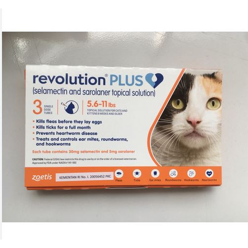 Revolution Plus Orange Cat Obat Kutu Kucing HARGA PER 1 TUBE 2.6 - 5KG