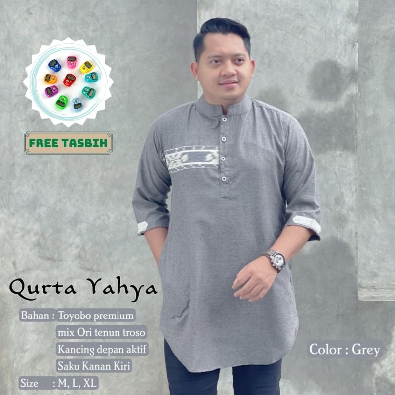 BAJU KOKO KURTA GAMIS PRIA TOYOBO MIX TENUN TROSO