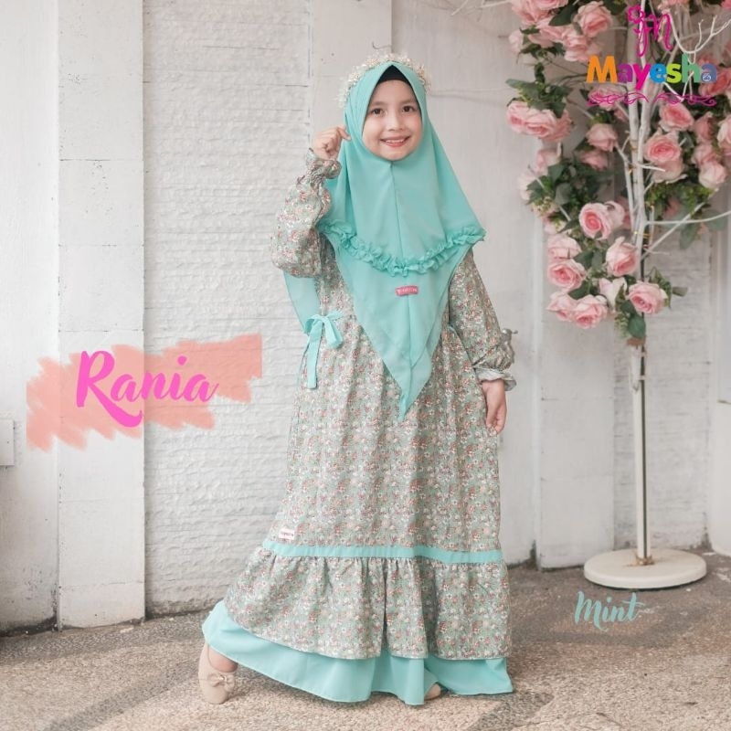 Ready ‼️ Set Gamis Anak Premium Rania Junior by Mayesa