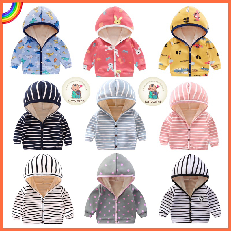 Babyglory.id ✨Jaket Anak Cowok Cewek Unisex Import / Jaket Bayi / Hoodie Anak / Jaket Anak / Bayi