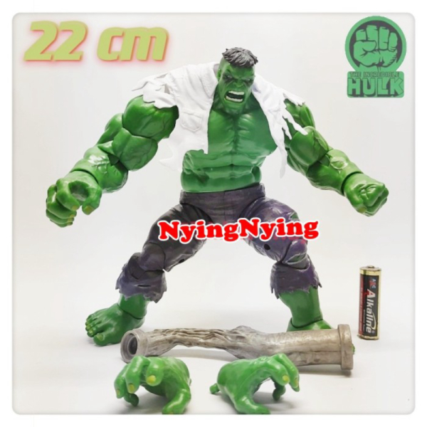 Jual Super Hero Avengers Hulk PVC Action Figure Mainan 25Cm Merah Hijau - Hulk pipa Murah