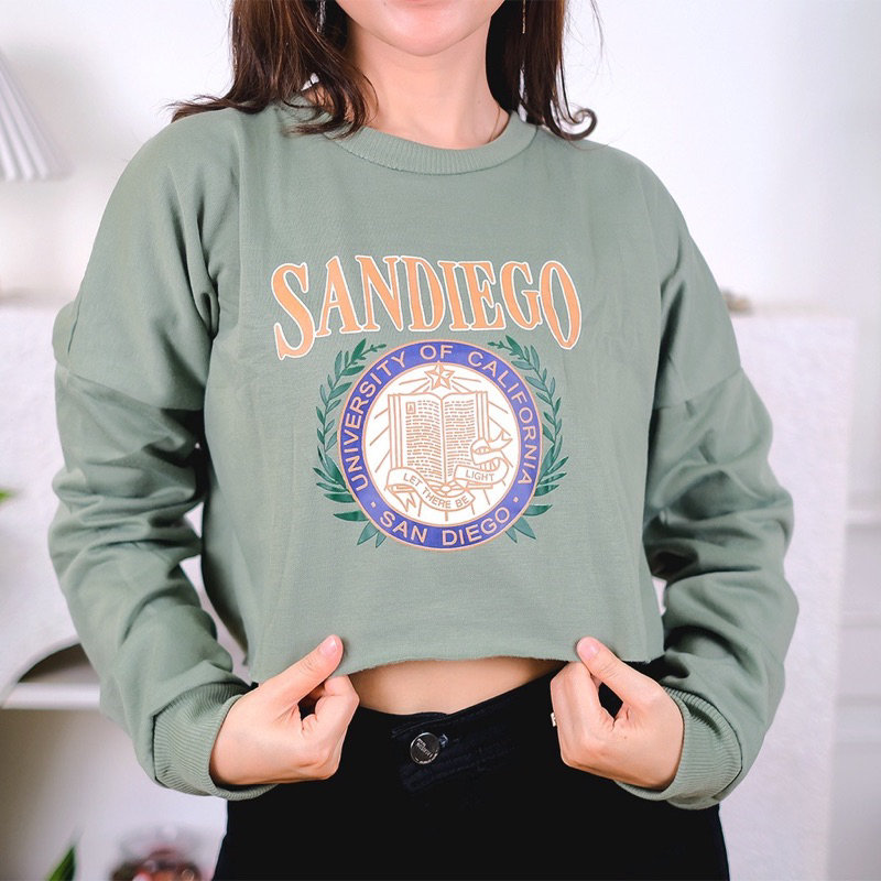 Sweater Crop SANDIEGO Fleece (LD 110, P 43)