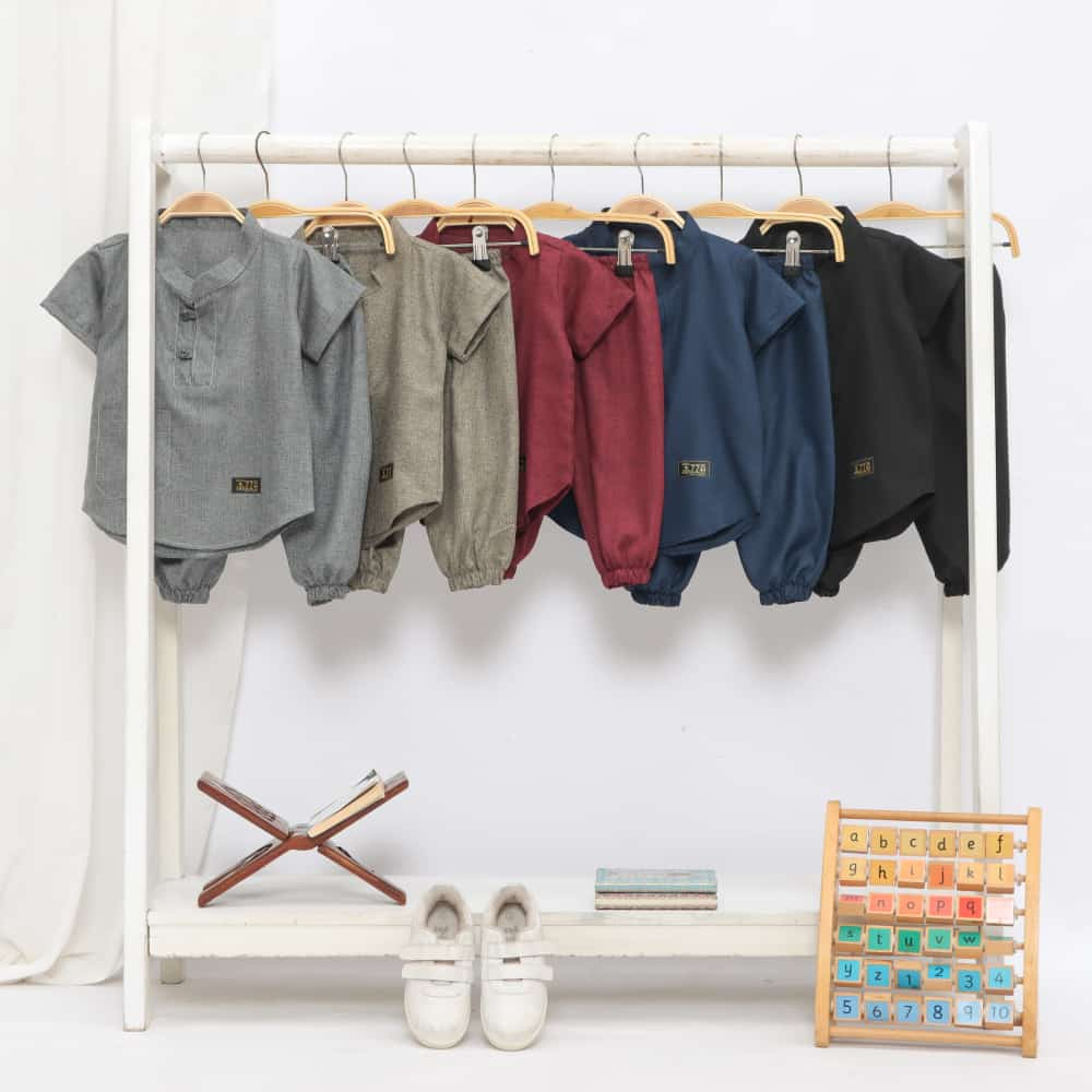 baju koko anak laki laki setelan murah umur 0-2 tahun/set koko anak