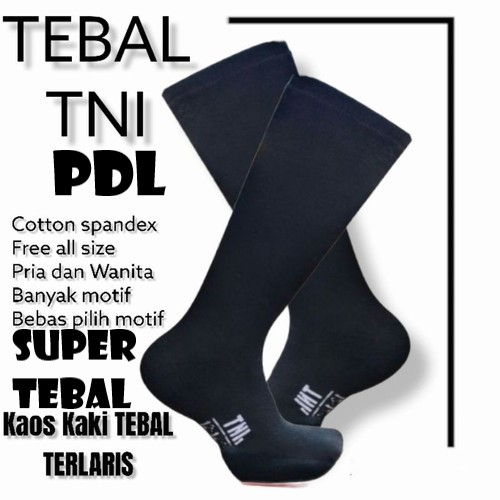 kaos kaki PDL TNI LORENG tebal dan panjang bahan cotton Spandek