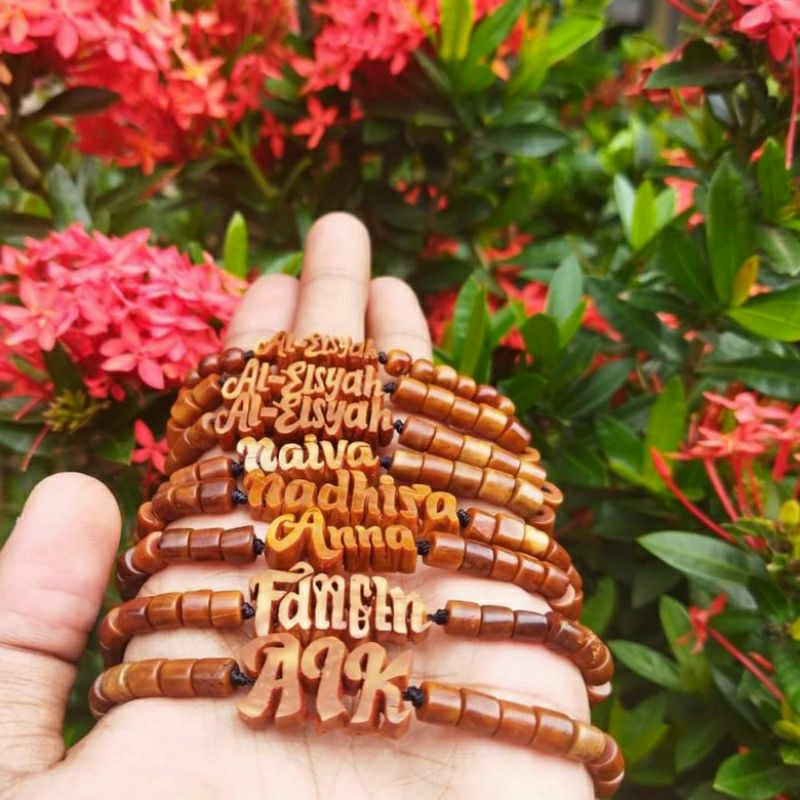 GELANG KOKKA/KAUKAH/KUKA UKIR REKUIS NAMA ,BAHAN 100%ALAMI, BISA BUAT HADIAH, BISA JUGA BUAT KASIH O