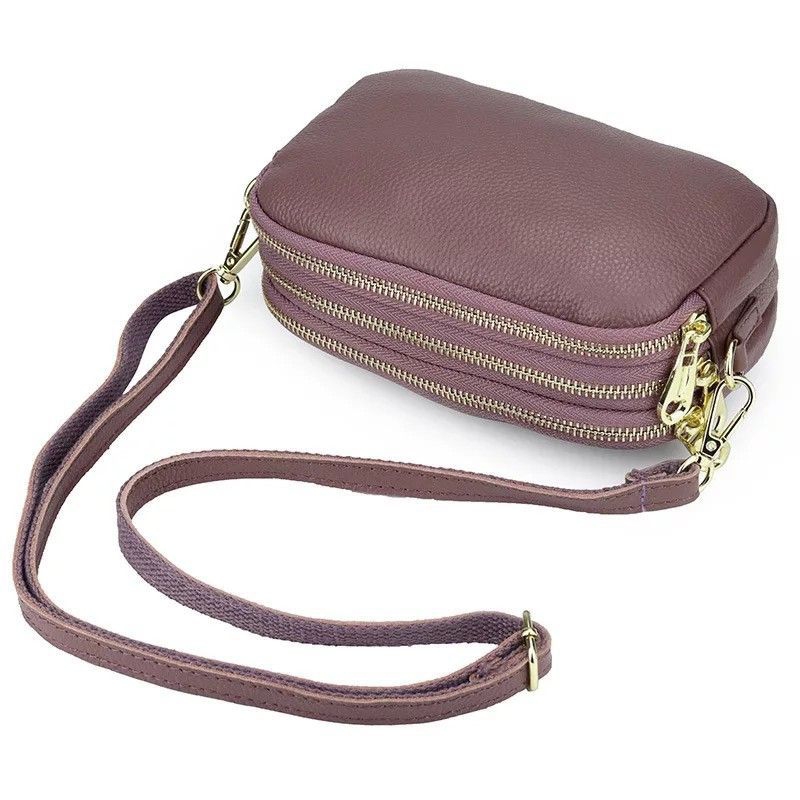 JSC - TAS SELEMPANG WANITA PAPIRUT FOSIL KULIT JERUK