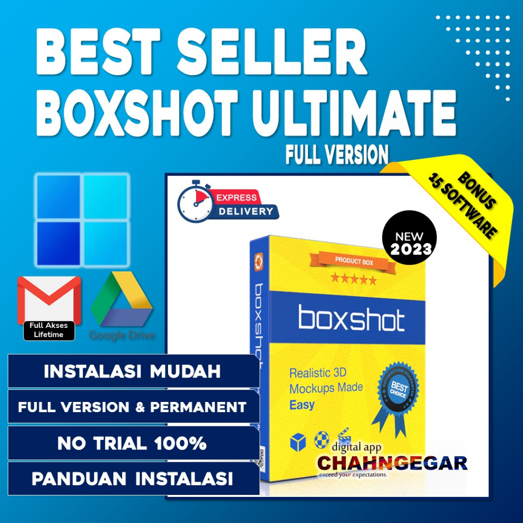 Boxshot 5 Ultimate 2022 Full Lisensi Lifetime - Software 3D Packaging Mockup, Boxes, Books 70+ customizable