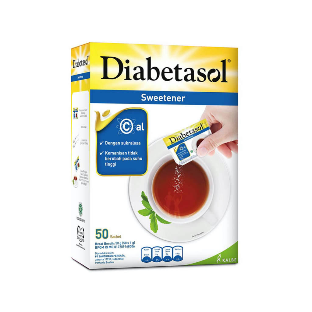 

Diabetasol pemanis rendah kalori isi 50 pcs