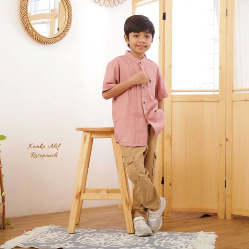 Holiday Series-2 Rosepeach by Michan Sarimbit Keluarga Trendi Syari