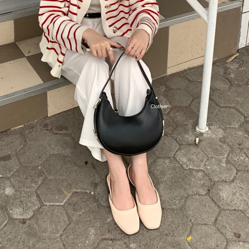 CLOTHIER | Selene Crescent Bag - Tas Bahu Shoulder Bag Trendy Korean