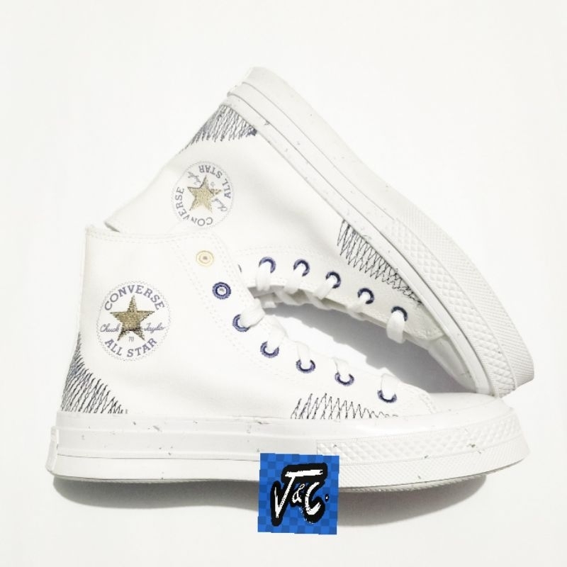 Converse Chuck 70 70s Renew Redux Recycled Stitched Waste Not Crafted White