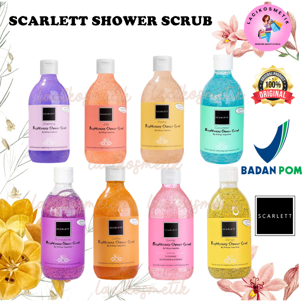 ✨LACIKOSME✨ SCARLETT WHITENING SHOWER SCRUB