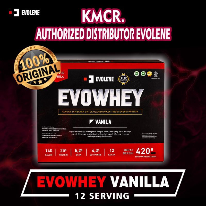 Evolene Evowhey Protein 420gr 12 Sachet KMCR