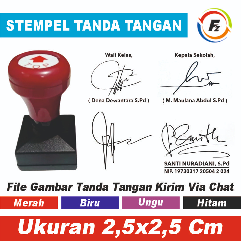 

Stempel Cap Tanda Tangan Stempel Kepala Sekolah Stempel Paraf
