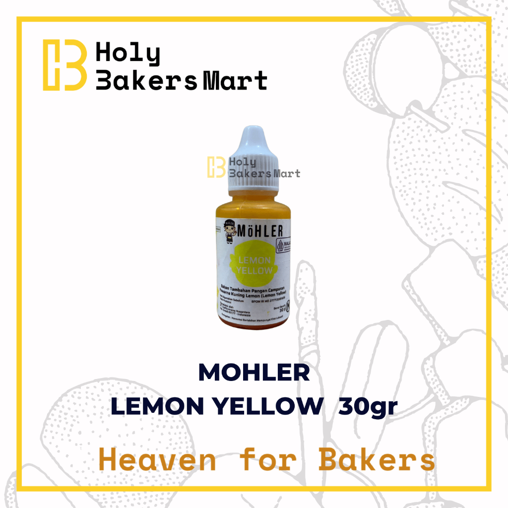 

MOHLER LEMON YELLOW 30GR / PEWARNA MAKANAN