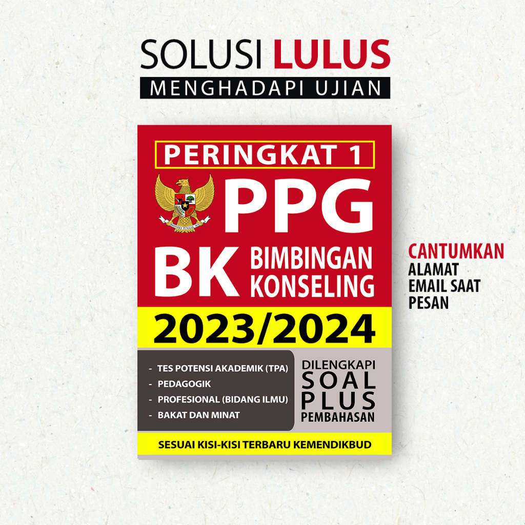 PERINGKAT 1 PPG BK (BIMBINGAN KONSELING) 2023