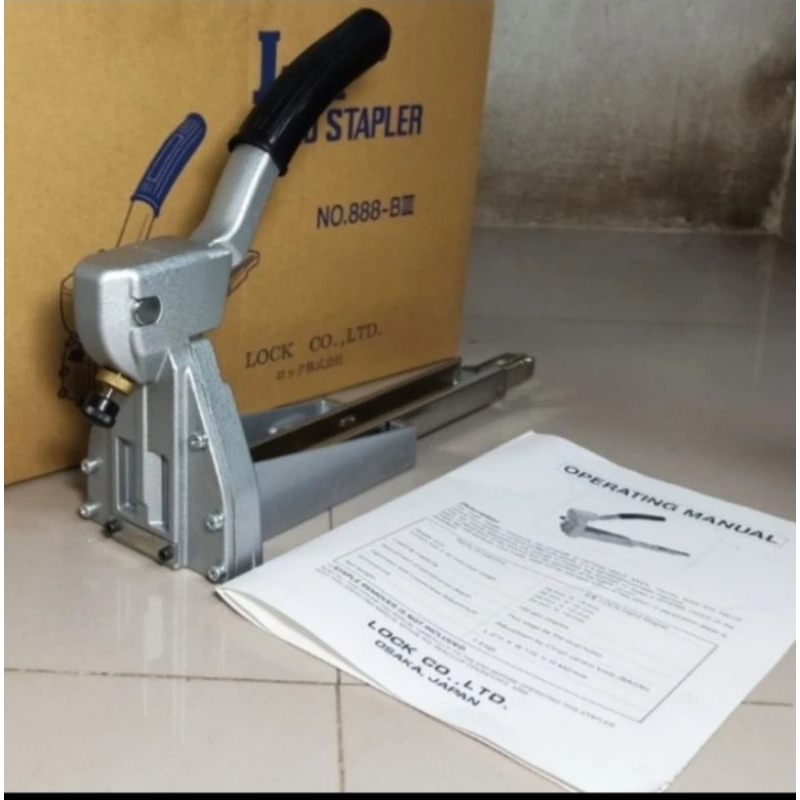 

Lock Hand Stapler 19 MM ORI JAPAN Alat Steples karton kardus