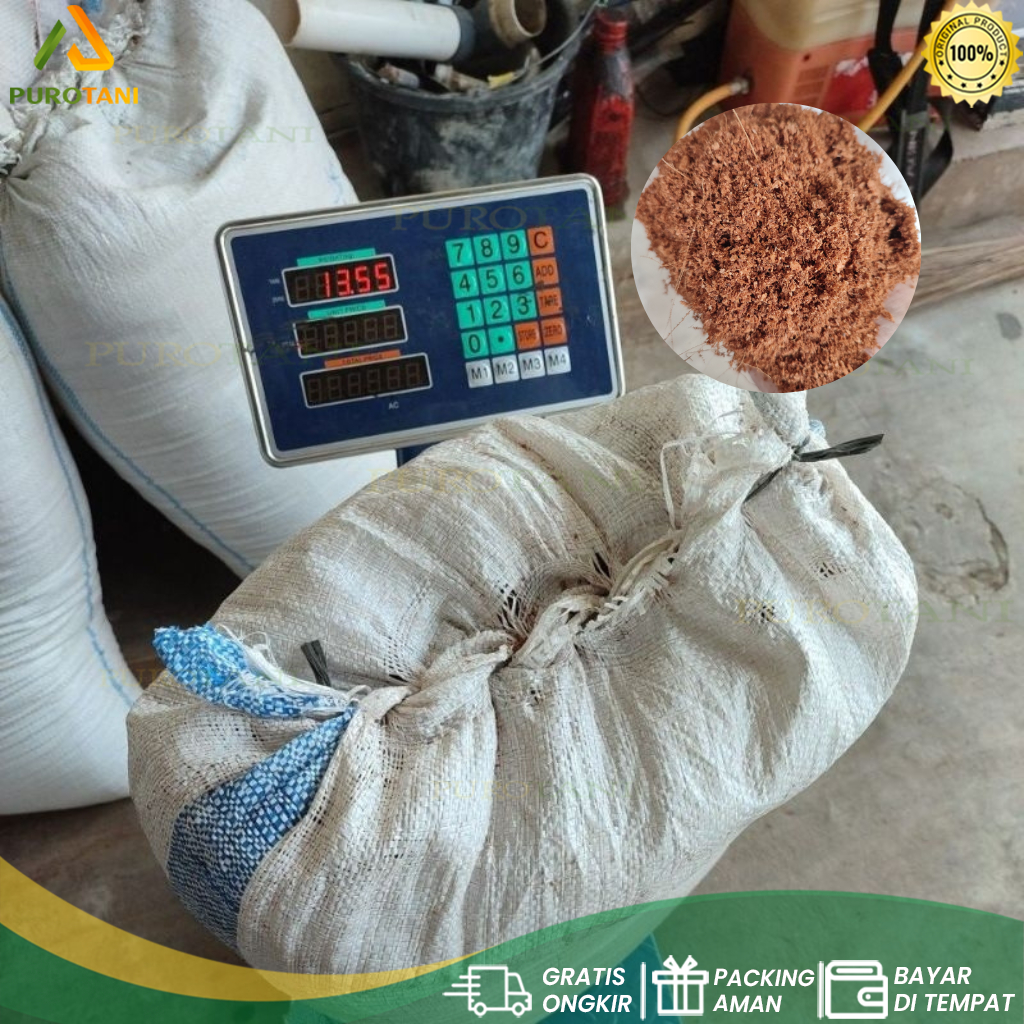 Cocopeat Media Tanam Sabut Kelapa 1 Karung Ukuran 50Kg