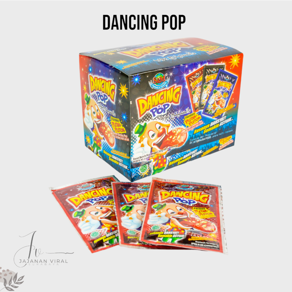 

PERMEN DANCING POP / PERMEN PLETOK PLETOK / PERMEN JADUL 1BOX 40BKS