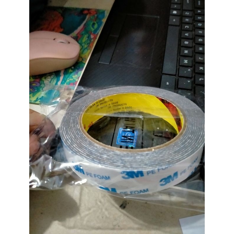 Double tape busa ijo 3m transparan dobel tape busa