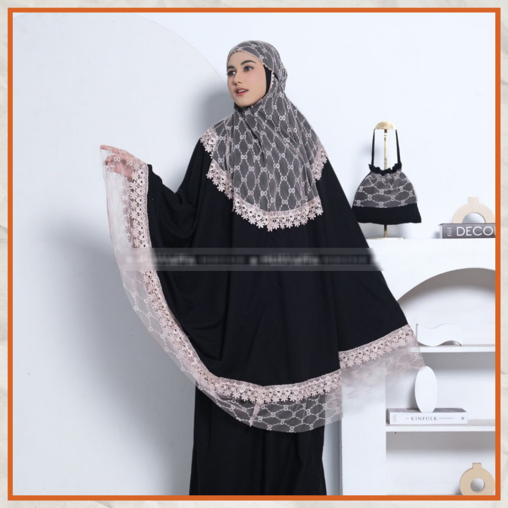 Ezpata Mukena Wanita Jumbo Katun Premium Renda Brukat Tile Rukuh Putusan Free Tas Cantik Terbaru 2023