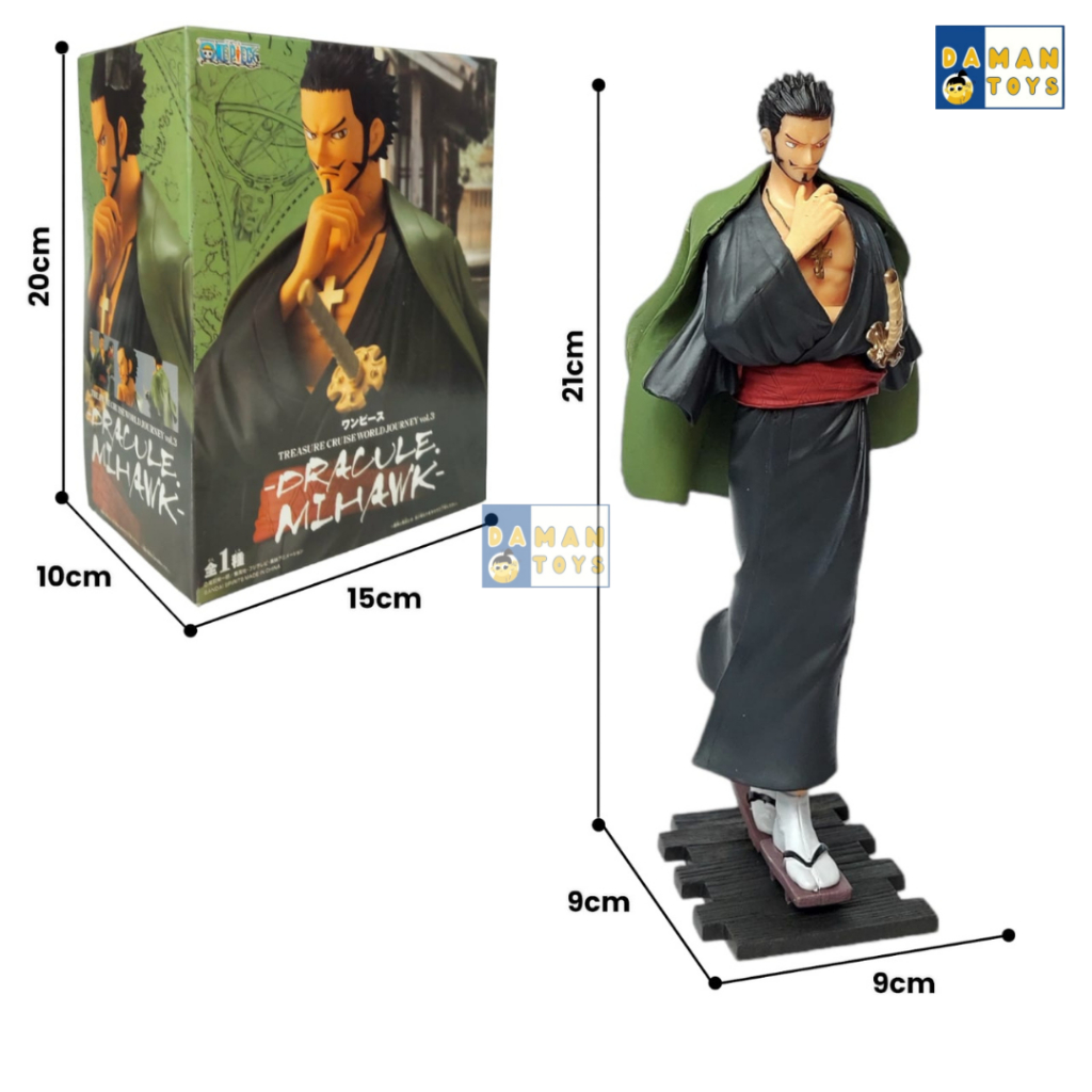 Action Figure One Piece Dracule Mihawk Crocodile Anime