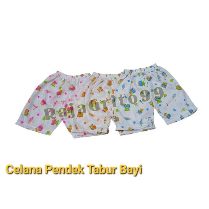 Celana Pendek Bayi Motif Tabur Print / Celana Kotak Bayi Newborn Grosir