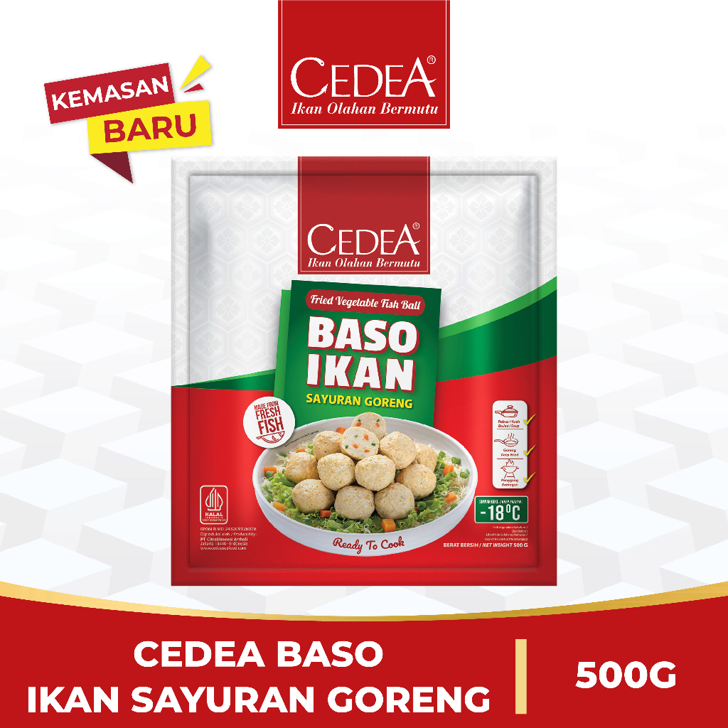 

CEDEA Baso Ikan Sayur Goreng [500g]/Bakso Ikan Sayuran Goreng