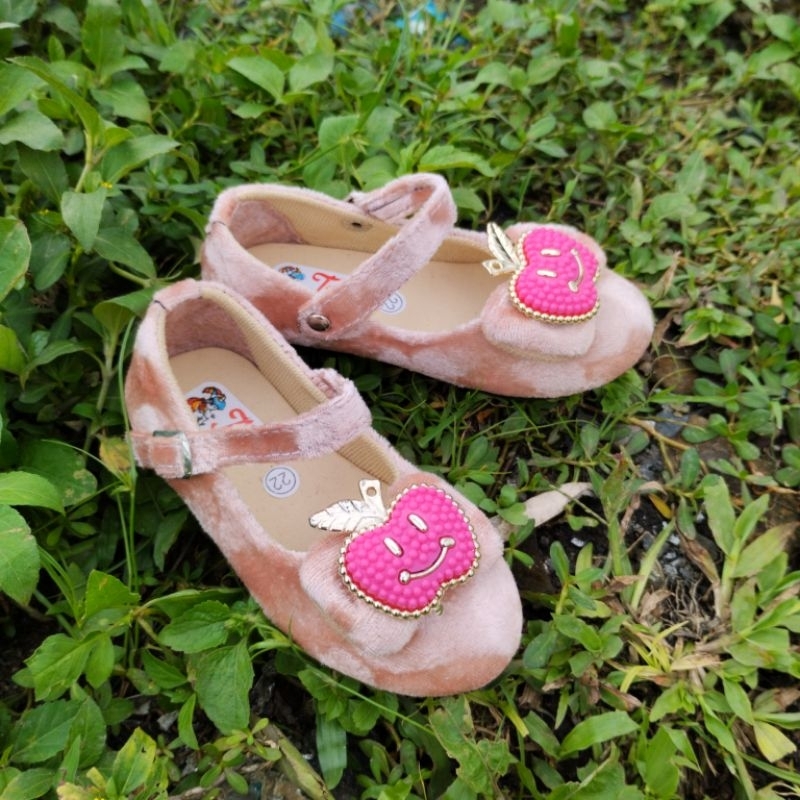 khainuna sepatu flats anak kekinian sol karet size 22-25