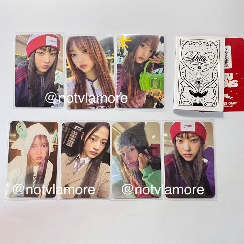[READY] PC - NEWJEANS OMG WEVERSE VER A MESSAGE CARD HAERIN PHOTOCARD OFFICIAL