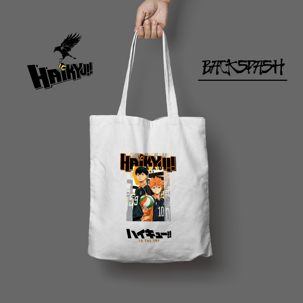 Totebag Anime Haikyuu Pria Wanita - HAIKYUU