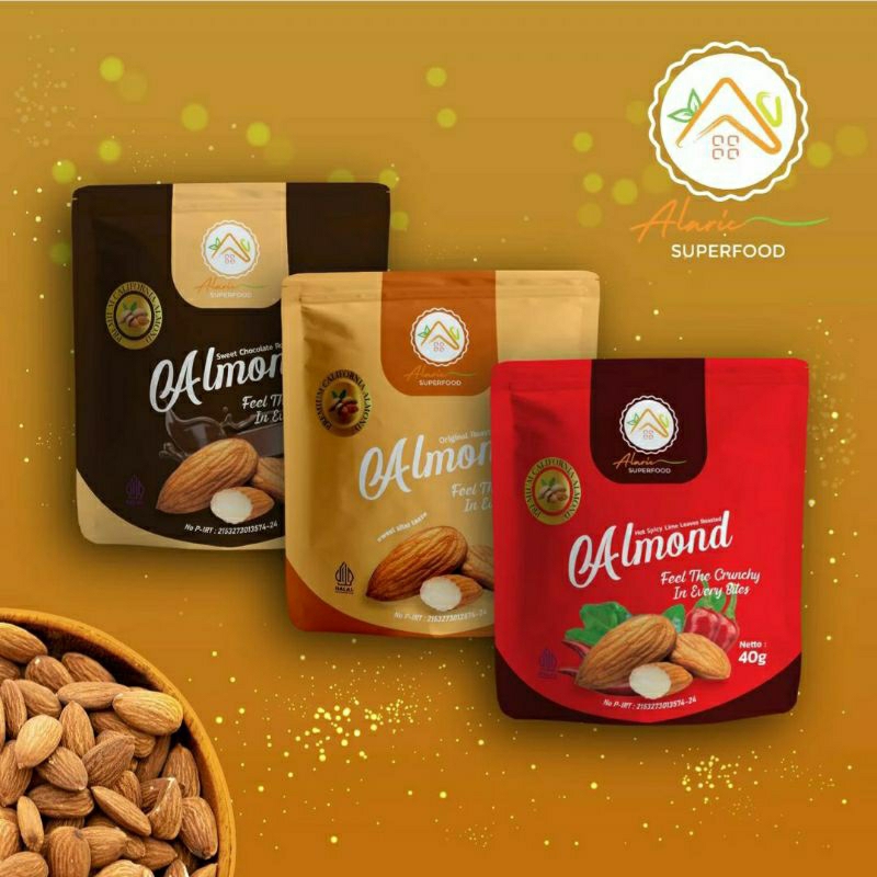 Alaric Superfood Almond panggang premium