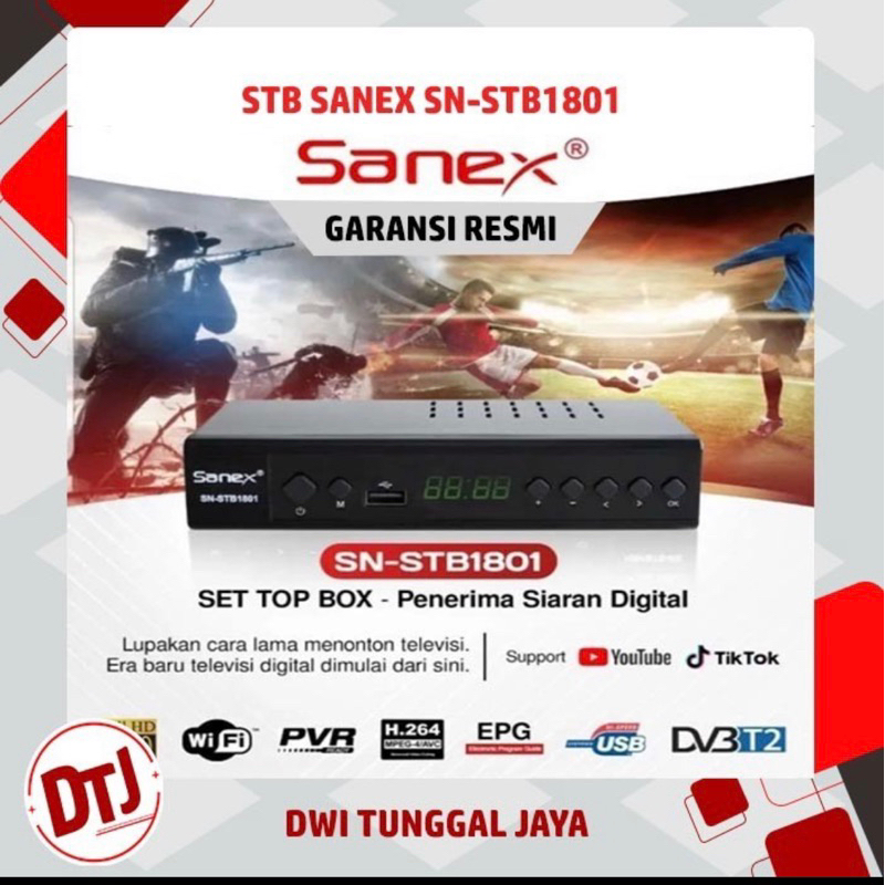 STB SET TOP BOX MERK WELHOME STB NOISE SANEX JURASIC