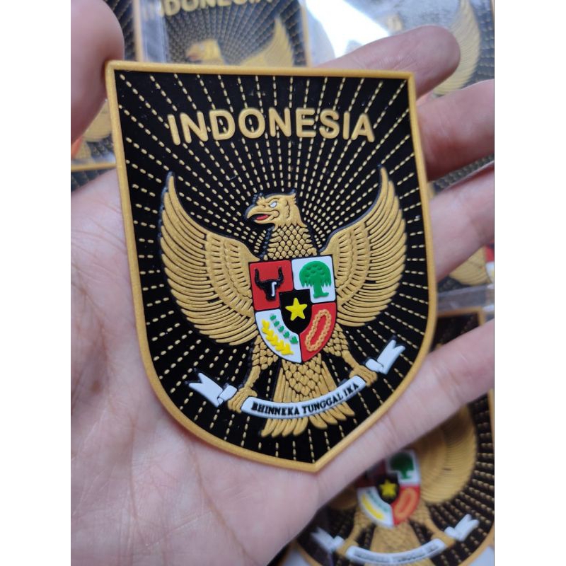 logo garuda timnas patch 3D rubber