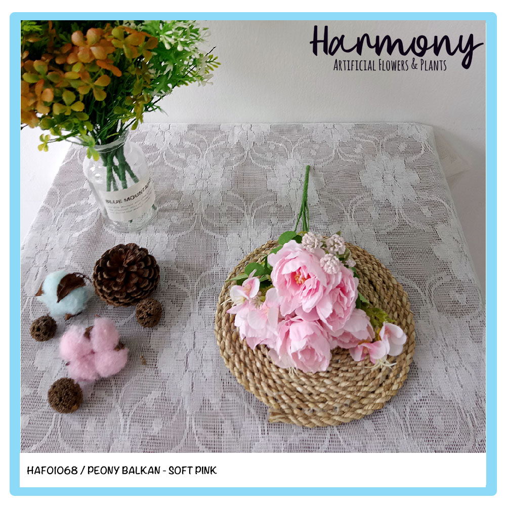 bunga artificial dekorasi peony balkan hortensia plastik buket gaya eropa hiasan cantik