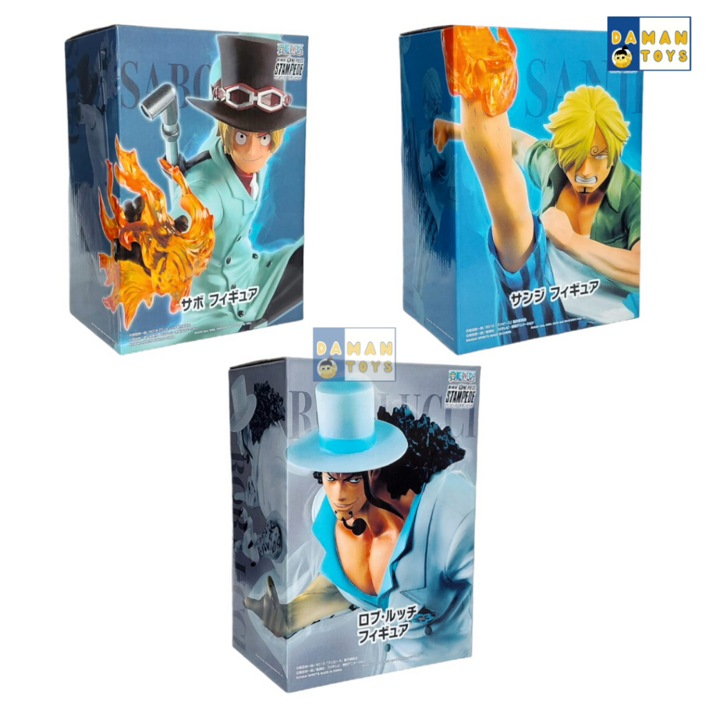 Action Figure One Piece Sabo Rob Lucci Sanji Anime