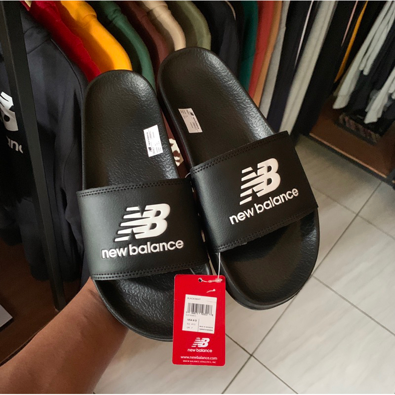 NEW BALANCE SANDAL SLIDE SUF-50SB1 BLACK ORIGINAL [ RESMI PT.MAP ]