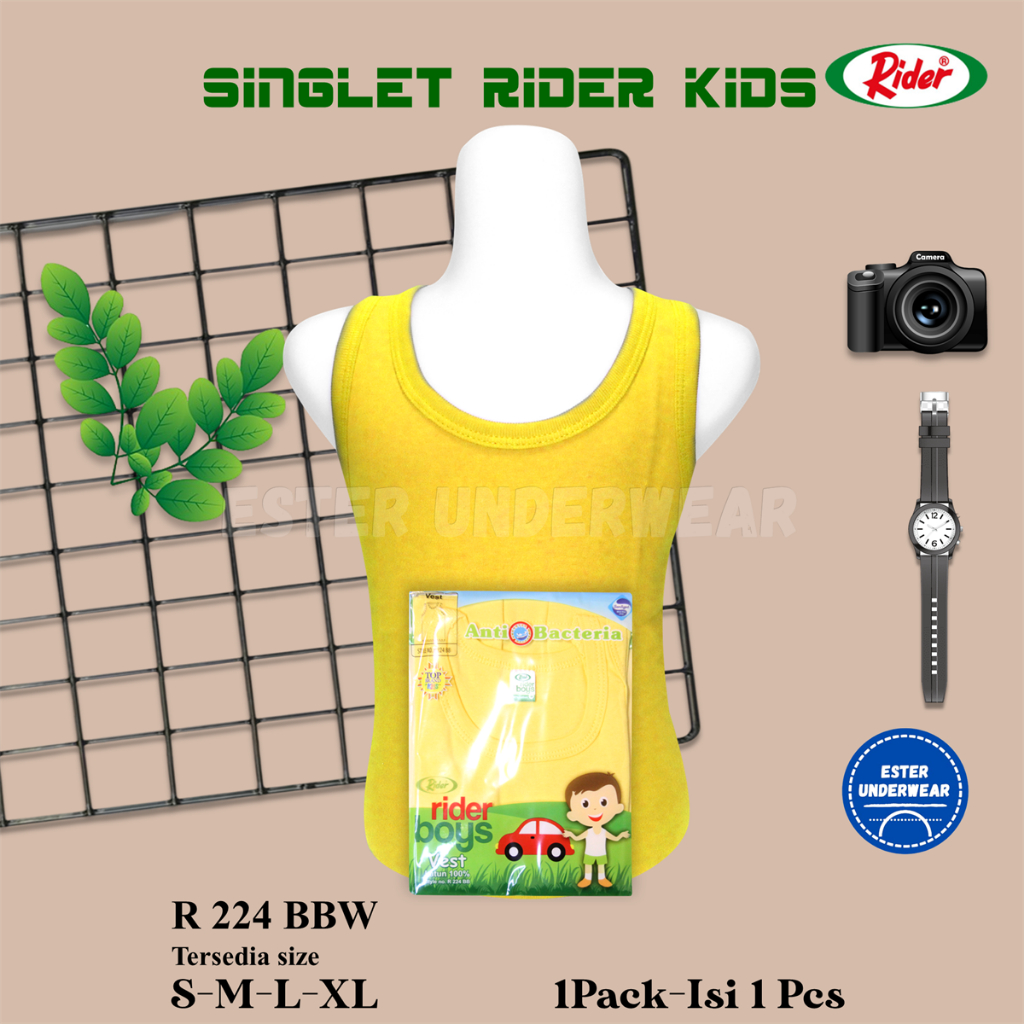 Kaos Singlet Anak RIDER 224BB WARNA KIDS ISI 1Pcs