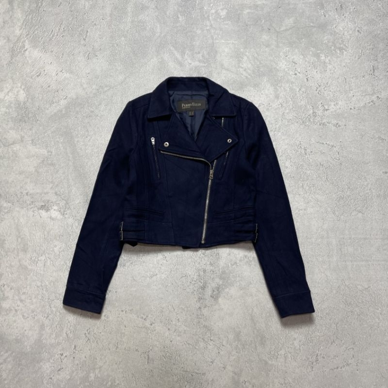 Jaket Crop Wanita Perry Ellis Size S